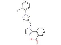 2-(1-{[1-(2-methylphenyl)-1H-pyrazol-4-yl]methyl}-1H-imidazol-2-yl)benzoic acid