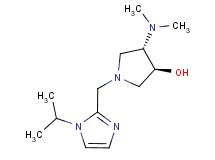 (3S*,4S*)-4-(dimethylamino)-1-[(1-isopropyl-1H-imidazol-2-yl)methyl]pyrrolidin-3-ol