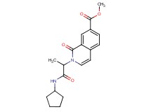 methyl 2-[2-(cyclopentylamino)-1-methyl-2-oxoethyl]-1-oxo-1,2-dihydroisoquinoline-7-carboxylate