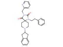 8-(2,3-dihydro-1H-inden-2-yl)-1-(2-phenylethyl)-3-(2-pyridinylmethyl)-1,3,8-triazaspiro[4.5]decane-2,4-dione