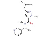 3-isobutyl-N,1-dimethyl-N-[1-(3-pyridinyl)ethyl]-1H-pyrazole-5-carboxamide