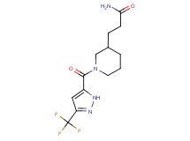 3-(1-{[3-(trifluoromethyl)-1H-pyrazol-5-yl]carbonyl}-3-piperidinyl)propanamide