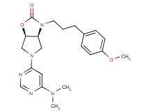 (3aS*,6aR*)-5-[6-(dimethylamino)-4-pyrimidinyl]-3-[3-(4-methoxyphenyl)propyl]hexahydro-2H-pyrrolo[3,4-d][1,3]oxazol-2-one