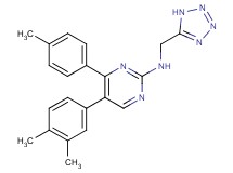 5-(3,4-dimethylphenyl)-4-(4-methylphenyl)-N-(1H-tetrazol-5-ylmethyl)pyrimidin-2-amine