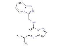 5-isopropyl-N-([1,2,4]triazolo[4,3-a]pyridin-3-ylmethyl)pyrazolo[1,5-a]pyrimidin-7-amine