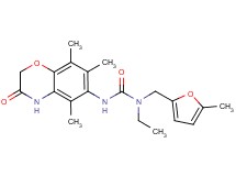 N-ethyl-N-[(5-methyl-2-furyl)methyl]-N'-(5,7,8-trimethyl-3-oxo-3,4-dihydro-2H-1,4-benzoxazin-6-yl)urea