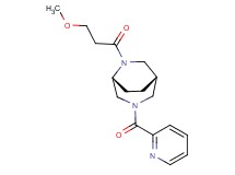(1S*,5R*)-6-(3-methoxypropanoyl)-3-(pyridin-2-ylcarbonyl)-3,6-diazabicyclo[3.2.2]nonane