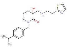 3-hydroxy-1-(4-isopropylbenzyl)-3-({[2-(1,3-thiazol-2-yl)ethyl]amino}methyl)piperidin-2-one