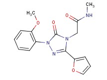 2-[3-(2-furyl)-1-(2-methoxyphenyl)-5-oxo-1,5-dihydro-4H-1,2,4-triazol-4-yl]-N-methylacetamide