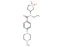 N-(1,1-dioxidotetrahydro-3-thienyl)-N-ethyl-4-(4-methyl-1-piperazinyl)benzamide