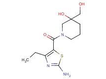 1-[(2-amino-4-ethyl-1,3-thiazol-5-yl)carbonyl]-3-(hydroxymethyl)-3-piperidinol