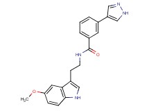 N-[2-(5-methoxy-1H-indol-3-yl)ethyl]-3-(1H-pyrazol-4-yl)benzamide