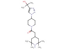 2-(1-{1-[(2,2,6,6-tetramethylpiperidin-4-yl)acetyl]piperidin-4-yl}-1H-1,2,3-triazol-4-yl)propan-2-ol