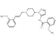 2-methoxy-N-(1-{1-[(2E)-3-(2-methoxyphenyl)-2-propen-1-yl]-4-piperidinyl}-1H-pyrazol-5-yl)benzamide