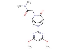 2-[(1S*,5R*)-3-(4,6-dimethoxy-2-pyrimidinyl)-7-oxo-3,6-diazabicyclo[3.2.2]non-6-yl]-N,N-dimethylacetamide