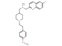 1-(6-fluoro-2-quinolinyl)-N-({1-[2-(4-methoxyphenyl)ethyl]-4-piperidinyl}methyl)-N-methylmethanamine
