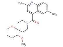 9-[(2,6-dimethylquinolin-4-yl)carbonyl]-5-methoxy-1-oxa-9-azaspiro[5.5]undecane