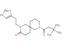 8-(3,3-dimethylbutanoyl)-2-[2-(1H-imidazol-4-yl)ethyl]-2,8-diazaspiro[5.5]undecan-3-one