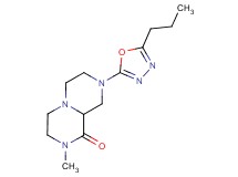 2-methyl-8-(5-propyl-1,3,4-oxadiazol-2-yl)hexahydro-2H-pyrazino[1,2-a]pyrazin-1(6H)-one