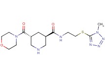 (3R*,5R*)-N-{2-[(1-methyl-1H-tetrazol-5-yl)thio]ethyl}-5-(morpholin-4-ylcarbonyl)piperidine-3-carboxamide