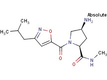 (2S,4S)-4-amino-1-[(3-isobutylisoxazol-5-yl)carbonyl]-N-methylpyrrolidine-2-carboxamide