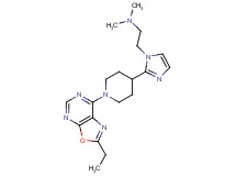 (2-{2-[1-(2-ethyl[1,3]oxazolo[5,4-d]pyrimidin-7-yl)piperidin-4-yl]-1H-imidazol-1-yl}ethyl)dimethylamine