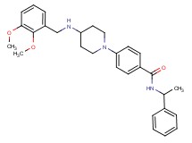 4-{4-[(2,3-dimethoxybenzyl)amino]-1-piperidinyl}-N-(1-phenylethyl)benzamide