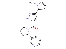 3-(1-{[3-(1-methyl-1H-pyrrol-2-yl)-1H-pyrazol-5-yl]carbonyl}-2-pyrrolidinyl)pyridine
