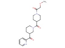 (1-{[1-(methoxyacetyl)-4-piperidinyl]carbonyl}-3-piperidinyl)(2-pyridinyl)methanone
