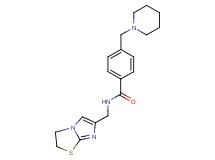 N-(2,3-dihydroimidazo[2,1-b][1,3]thiazol-6-ylmethyl)-4-(piperidin-1-ylmethyl)benzamide