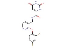 N-{[2-(2,4-difluorophenoxy)pyridin-3-yl]methyl}-2,6-dioxo-1,2,3,6-tetrahydropyrimidine-4-carboxamide