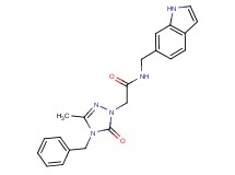 2-(4-benzyl-3-methyl-5-oxo-4,5-dihydro-1H-1,2,4-triazol-1-yl)-N-(1H-indol-6-ylmethyl)acetamide