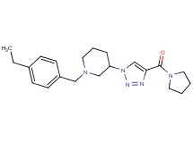 1-(4-ethylbenzyl)-3-[4-(1-pyrrolidinylcarbonyl)-1H-1,2,3-triazol-1-yl]piperidine