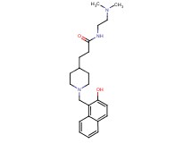 N-[2-(dimethylamino)ethyl]-3-{1-[(2-hydroxy-1-naphthyl)methyl]-4-piperidinyl}propanamide
