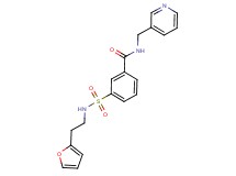 3-({[2-(2-furyl)ethyl]amino}sulfonyl)-N-(pyridin-3-ylmethyl)benzamide