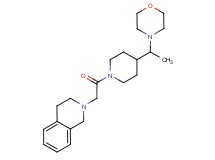 2-{2-[4-(1-morpholin-4-ylethyl)piperidin-1-yl]-2-oxoethyl}-1,2,3,4-tetrahydroisoquinoline