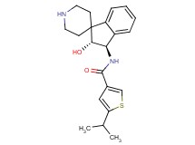 N-[(2R*,3R*)-2-hydroxy-2,3-dihydrospiro[indene-1,4'-piperidin]-3-yl]-5-isopropyl-3-thiophenecarboxamide