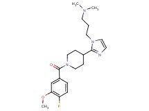 (3-{2-[1-(4-fluoro-3-methoxybenzoyl)piperidin-4-yl]-1H-imidazol-1-yl}propyl)dimethylamine
