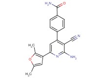 4-[2-amino-3-cyano-6-(2,5-dimethyl-3-furyl)pyridin-4-yl]benzamide