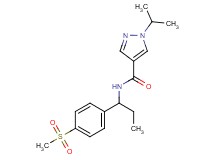 1-isopropyl-N-{1-[4-(methylsulfonyl)phenyl]propyl}-1H-pyrazole-4-carboxamide