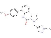N-(4'-methoxy-2-biphenylyl)-1-[(1-methyl-1H-pyrazol-4-yl)methyl]prolinamide