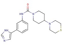 N-[3-(1H-imidazol-5-yl)phenyl]-4-thiomorpholin-4-ylpiperidine-1-carboxamide