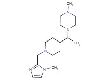 1-methyl-4-(1-{1-[(1-methyl-1H-imidazol-2-yl)methyl]-4-piperidinyl}ethyl)piperazine