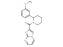 2-{[2-(3-methoxyphenyl)-1-piperidinyl]carbonyl}imidazo[1,2-a]pyrimidine