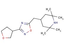 2,2,6,6-tetramethyl-4-{[3-(tetrahydrofuran-3-yl)-1,2,4-oxadiazol-5-yl]methyl}piperidine