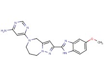 6-[2-(5-methoxy-1H-benzimidazol-2-yl)-7,8-dihydro-4H-pyrazolo[1,5-a][1,4]diazepin-5(6H)-yl]pyrimidin-4-amine
