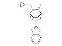 (1S*,5R*)-3-(1,3-benzoxazol-2-yl)-6-(cyclopropylmethyl)-3,6-diazabicyclo[3.2.2]nonan-7-one