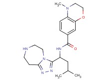4-methyl-N-[3-methyl-1-(6,7,8,9-tetrahydro-5H-[1,2,4]triazolo[4,3-d][1,4]diazepin-3-yl)butyl]-3,4-dihydro-2H-1,4-benzoxazine-7-carboxamide