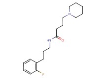 N-[3-(2-fluorophenyl)propyl]-4-(1-piperidinyl)butanamide