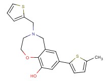 7-(5-methyl-2-thienyl)-4-(2-thienylmethyl)-2,3,4,5-tetrahydro-1,4-benzoxazepin-9-ol